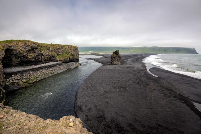 The black sand beaches in Vik Iceland!