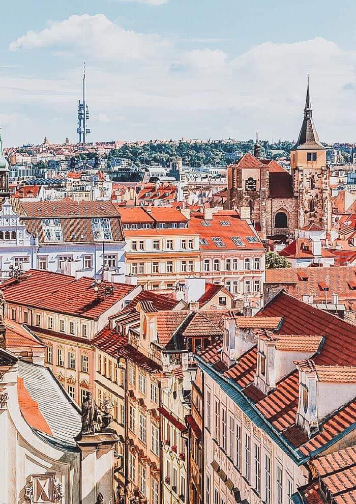 Prague, Czech Republic! This part of the city literally looks too perfect to be real. Click to see 15 of the most beautiful fairytale travel destinations in the world! #wanderlust #france #traveltips #europe #bucketlist #travel #villages #travelmore #castles #portugal #traveling #palace #roadtrip #avenlylane