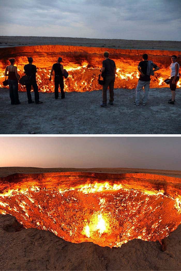  Door to Hell, Turkmenistan! 20 Unreal Travel Destinations! Click through to read the full post!