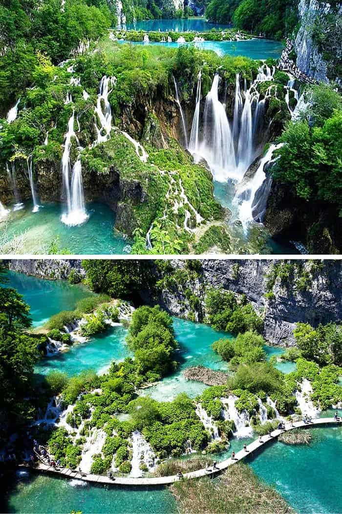 Plitvice Lakes, Croatia. 20 UNREAL Travel Destinations you have to see!! Click through to read the full post!