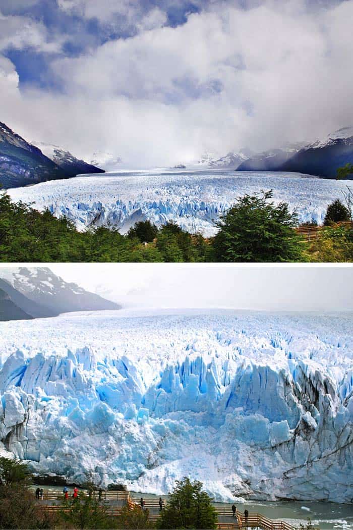 See the incredible glaciers at Los Glaciares National Park, Argentina! Click through to see 20 more UNREAL travel destinations! 