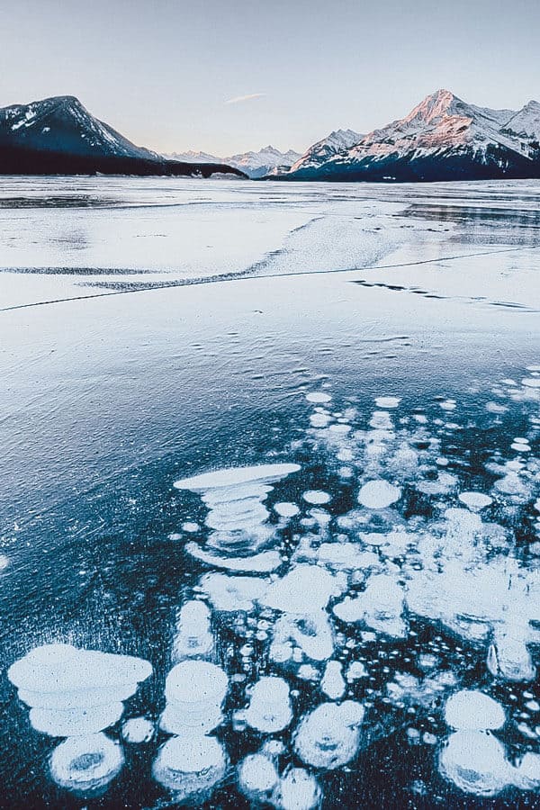 Abraham lake in Banff National Park