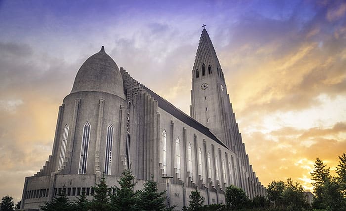 The Hallgrímskirkja in Reykjavik!