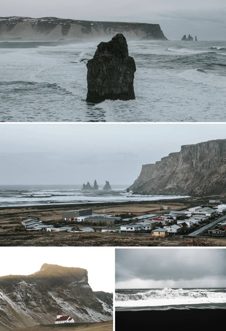 Things to do in Vik Iceland! Visit VÃk à Mýrdal Village and the famous black sand beaches in Vik, Iceland. VÃk à Mýrdal Village