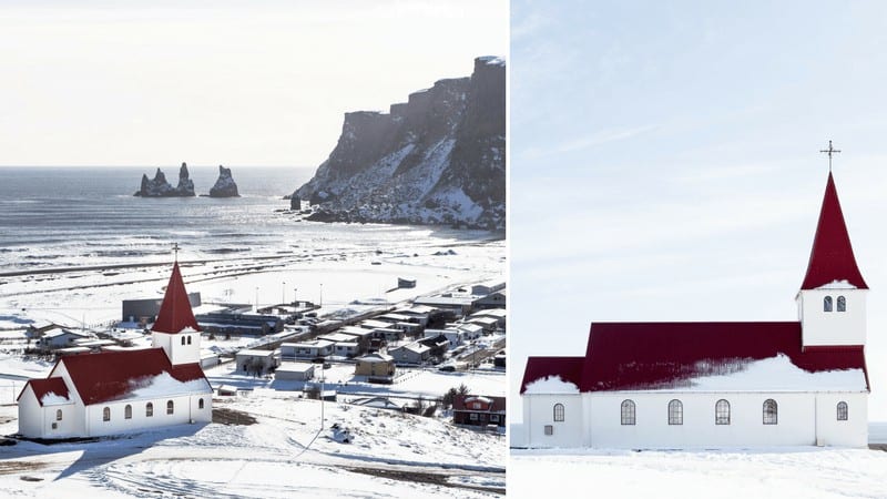 Church in Vik Iceland. Vik, Iceland in the winter!