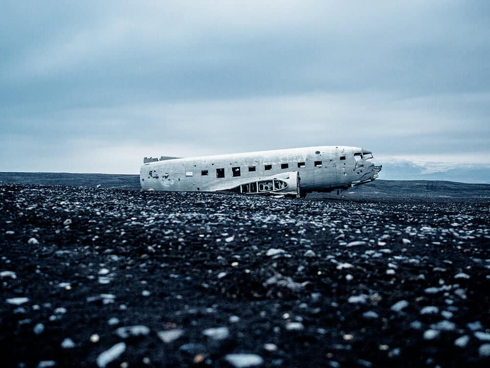 Abandoned plane Iceland