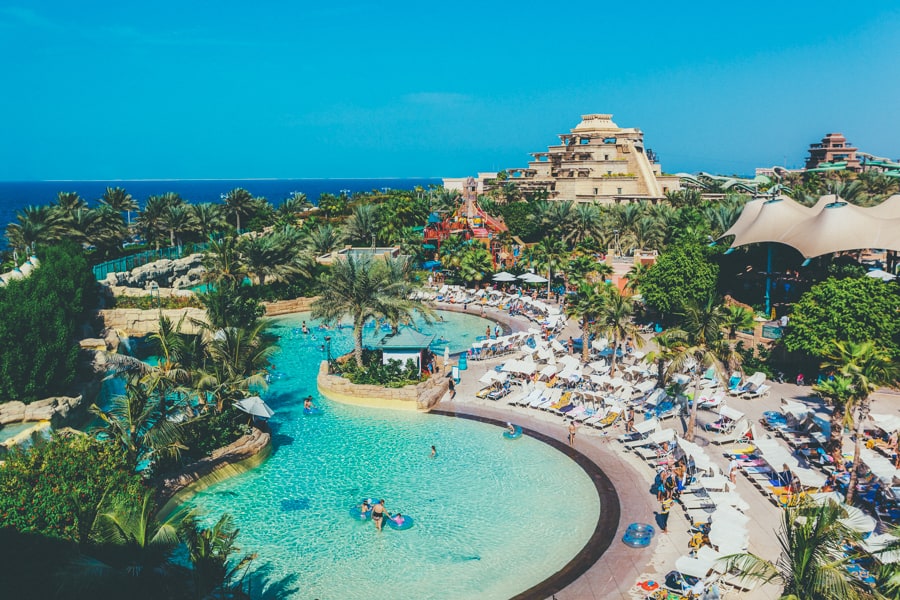 Aquaventure waterpark of Atlantis the Palm hotel