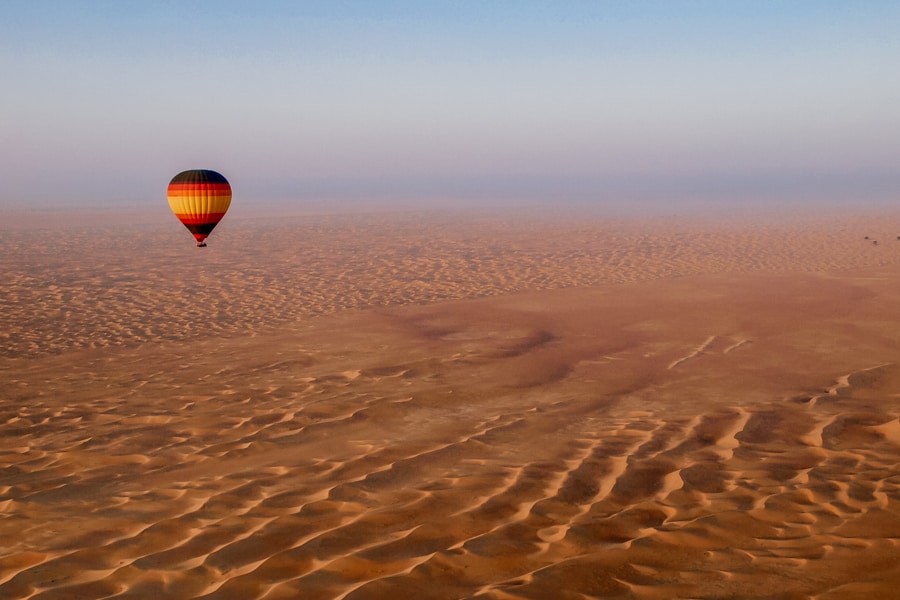Hot air balloon ride Dubai
