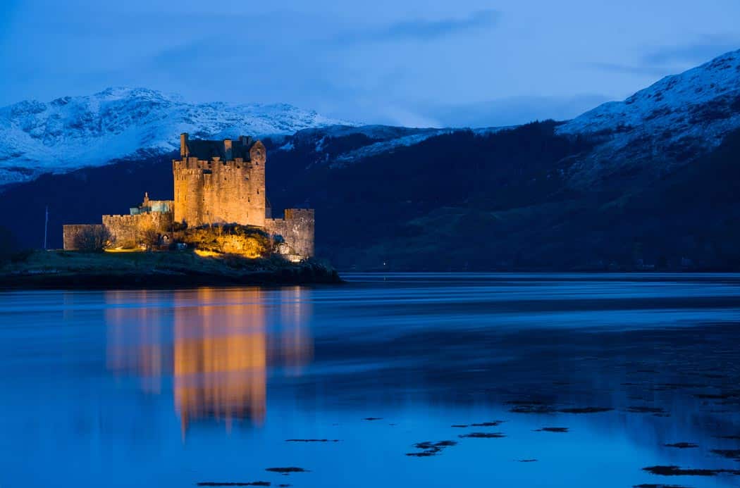 Eilan Donan Castle, medieval fortress in Scotland 