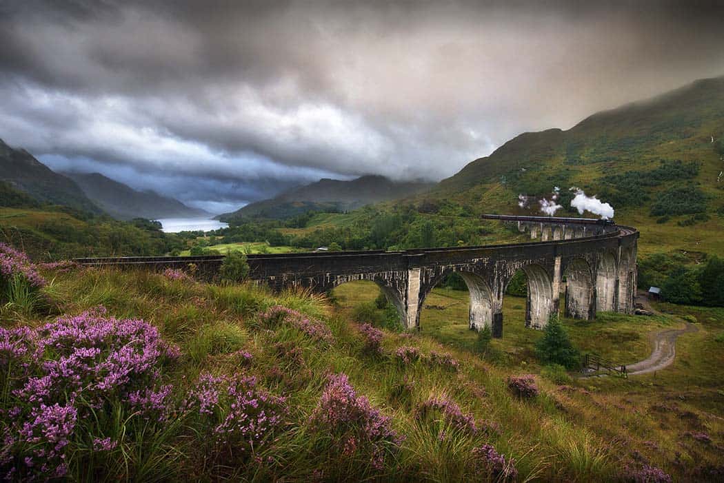 Glenfinnan Viaduct is a rail bridge in Glenfinnan, Lochaber.