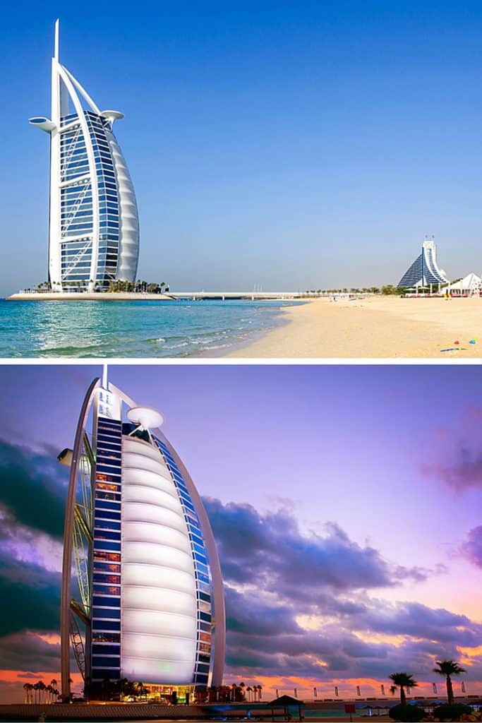 The Burj Al Arab is the only self-proclaimed seven-star hotel in the world. Click through to read the top 10 things to do in Dubai!