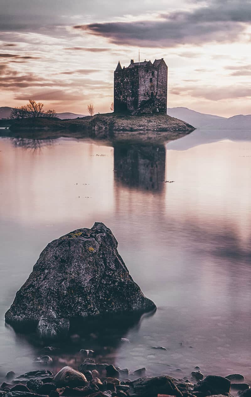 Stalker Castle in Scotland.