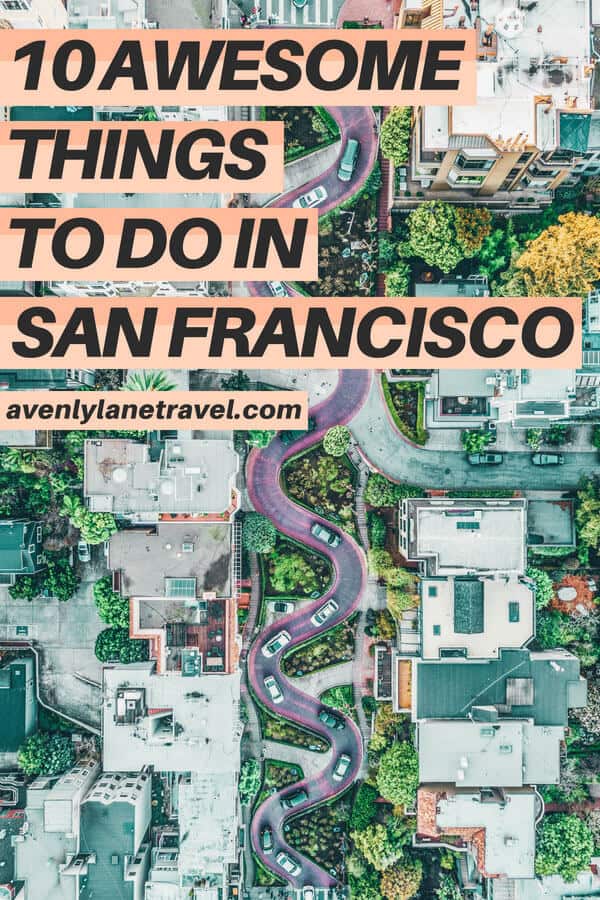 Top Things to do in San Francisco! Planning a trip to San Francisco and looking for the must see places to visit? Whether your vacation lasts one day or one week here are some of the top things you can't miss! Click through to ww.avenlylanetravel.com to read more on the best food, restaurants, shopping, taking travel photos at Lombard Street, beaches, the Golden Gate Bridge, and so much more! #sanfrancisco #USA #usatravel #traveltips #wanderlust #avenlylane #avenylanetravel