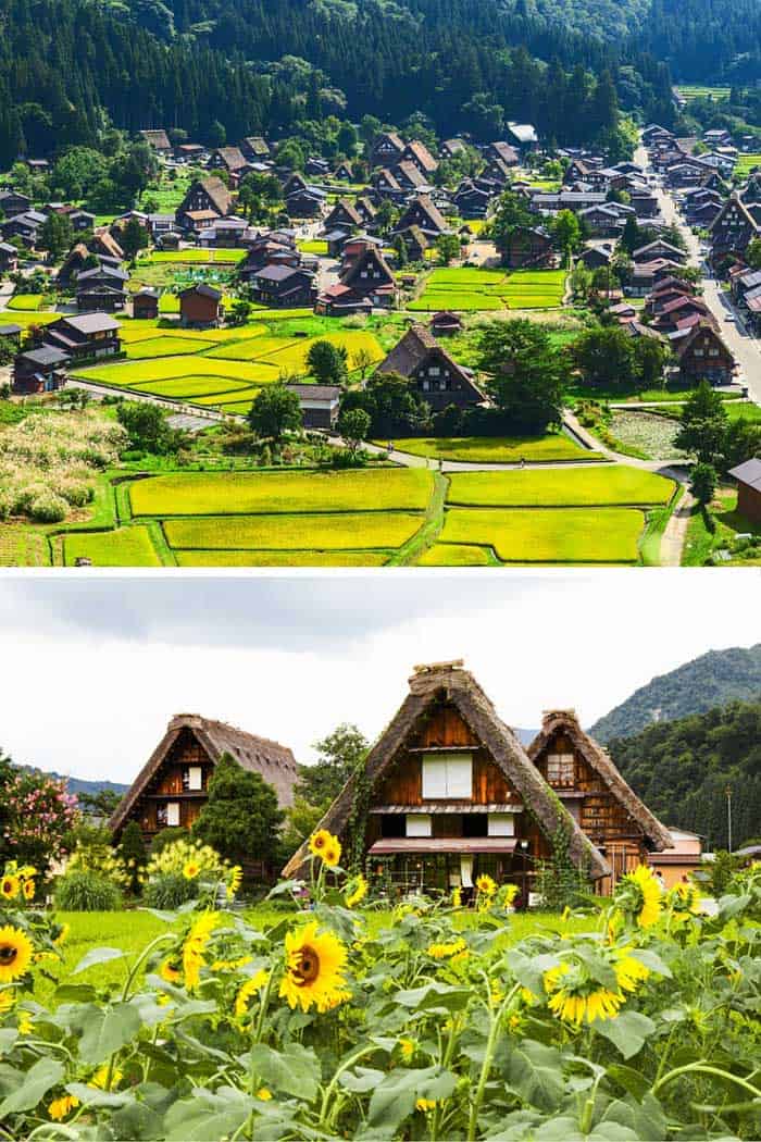 Gifu village Shirakawa in Japan