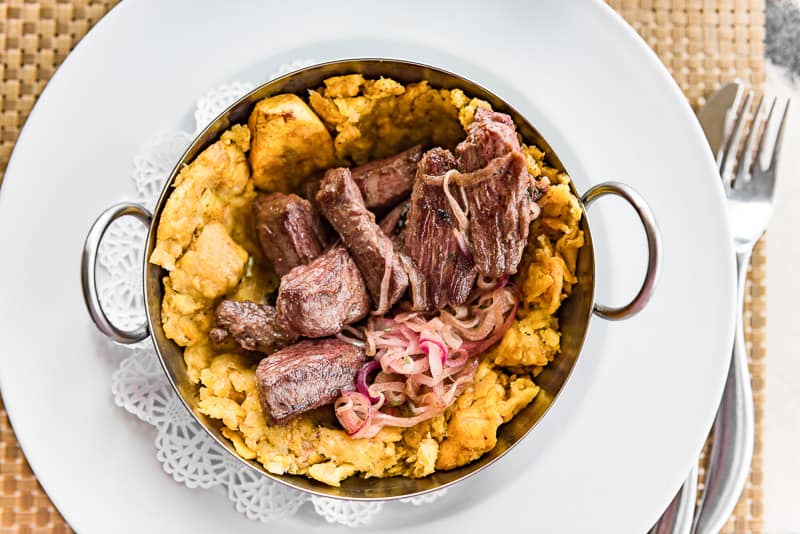 Puerto Rican Mofongo meat dish