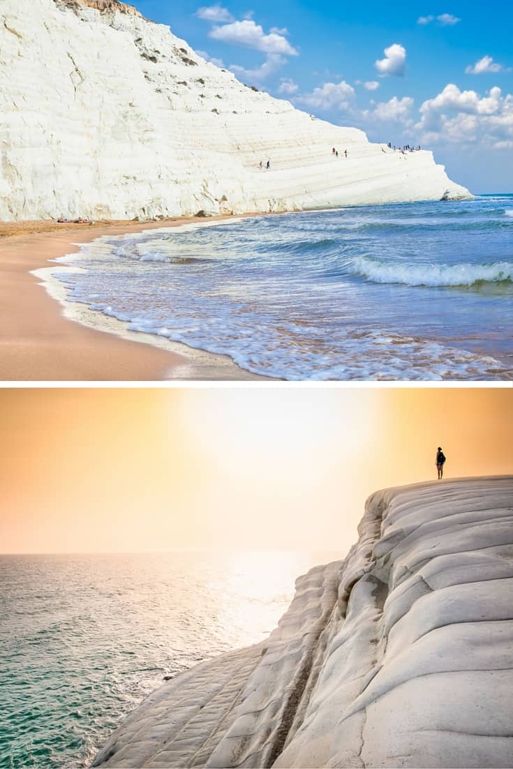 Scala dei Turchi, Sicily, Italy. Ever been to a beach with giant ice cubes all over? Or what about a reandom hole in the ground that opens up into a beautiful beach! Click through to see 15 more of the world's most unique & awesome beaches!