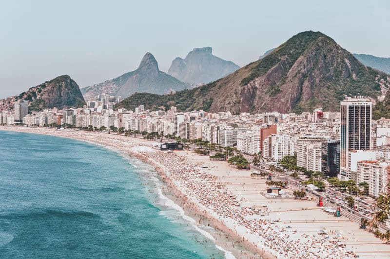 Copacabana Beach in Brazil