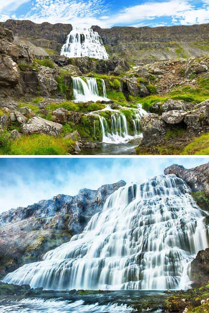 Dynjandi Waterfall in Iceland