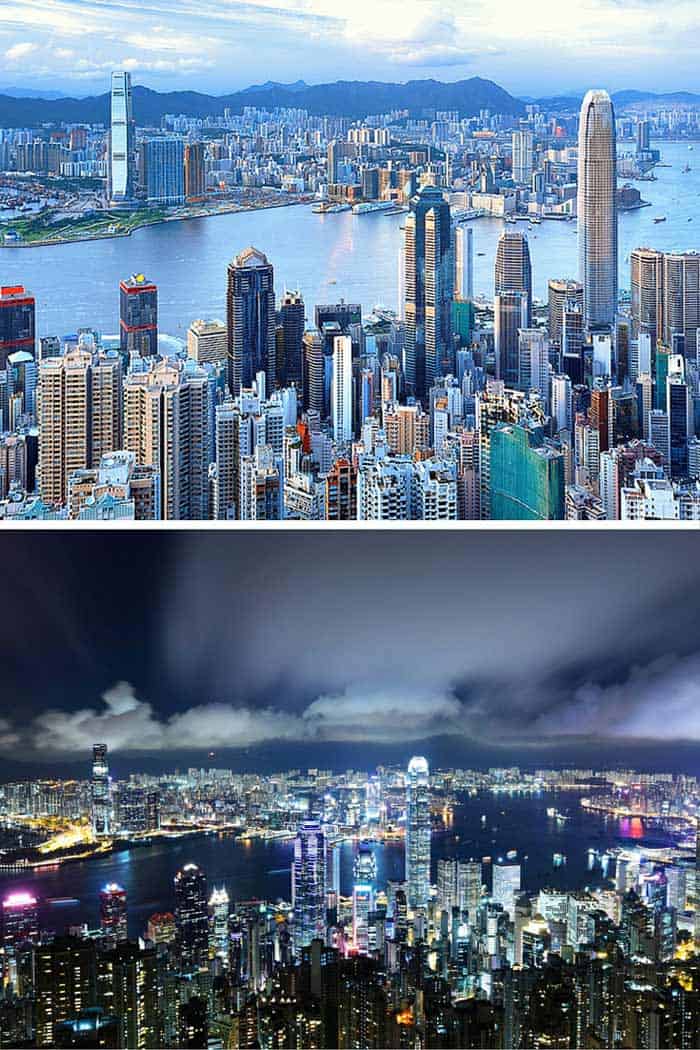 Hong Kong features more skyscrapers than any other city, and even though the exact count varies depending on how you define skyscraper, the second place city isn’t even close. Click through to see 18 of the BEST skylines in the world!