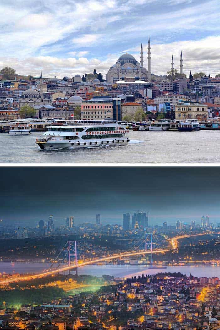 Istanbul used called Constantinople, and even though some people still do, the Turks don’t want you to, so stop it! This popular tourist city has the unique honor the border between Europe and Asia. Click through to see 18 of the BEST skylines in the world! 