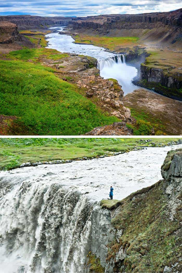 Hafragilsfoss waterfall Iceland! Click through to see 15 of the BEST waterfalls in Iceland!