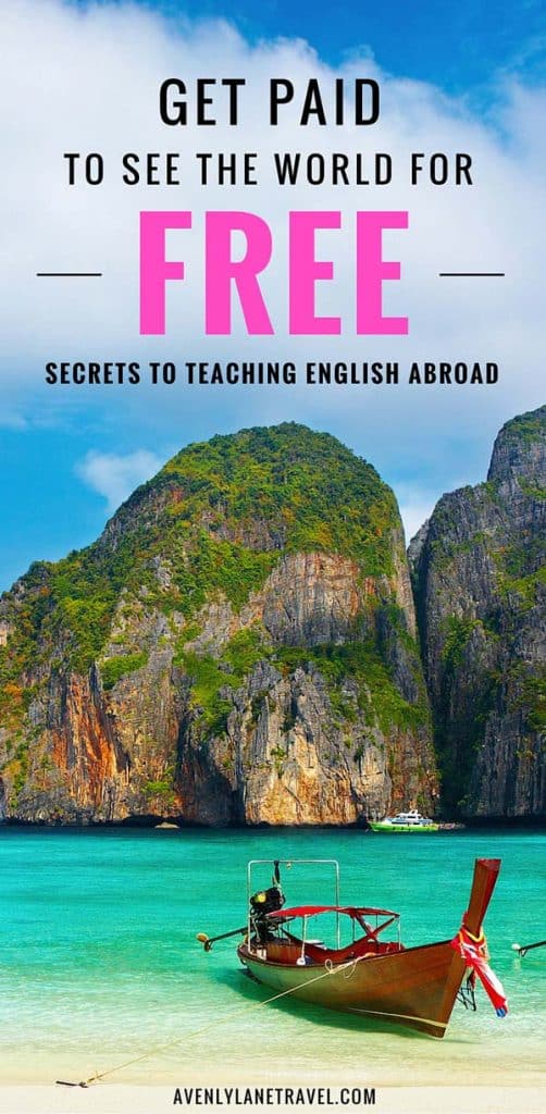 How to get a job teaching English overseas. Teaching english abroad is one of the best and easiest ways to travel the world! Did you know you can even do it without a college degree?! Click through to read our guide on how to get a job teaching English.
