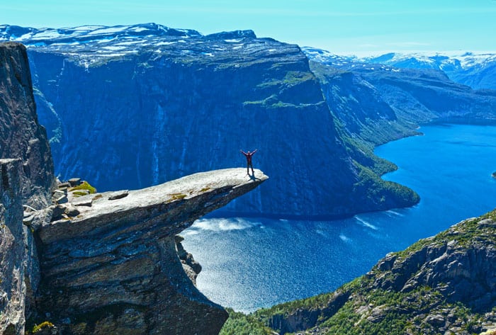 Trolltunga (The Troll's tongue) in Odda.