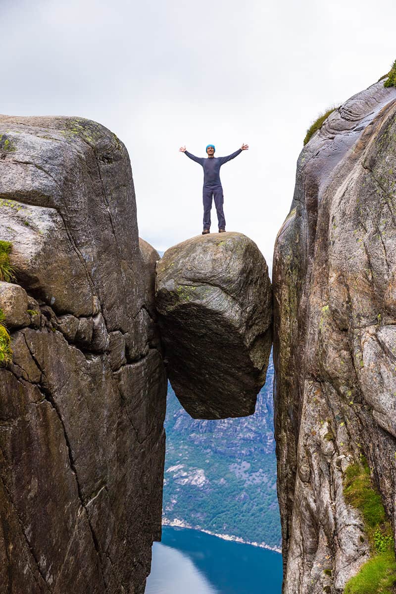 The Hanging Stone in Norway! The Hanging Stone in Norway!