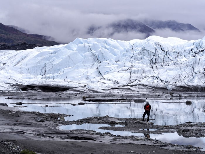 Deep into glacier territory in Alaska