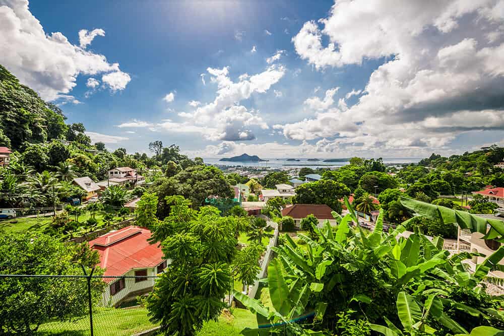 Victoria in the Seychelles. Mahe Island