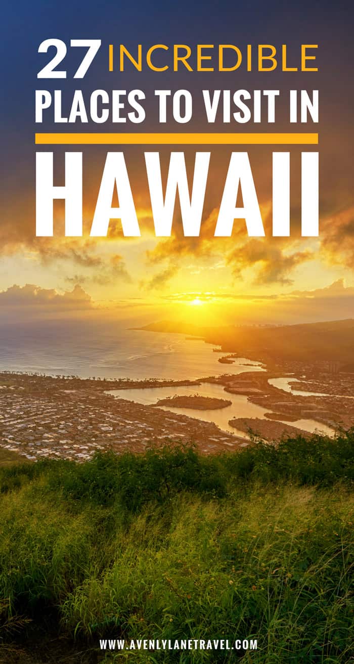 See 27 of the most incredible places to visit in Hawaii! #island #maui #oahu #travelphotography #beach #beautifulplaces #avenlylanetravel #hawaii