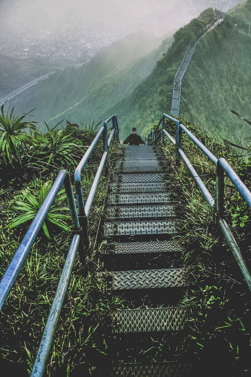 Ha’iku Stairs (Stairway to Heaven) Hike, Oahu.