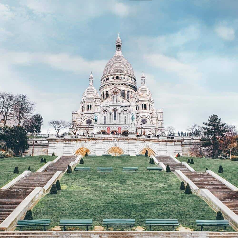 Basilica of Sacre Coeur in
Paris France