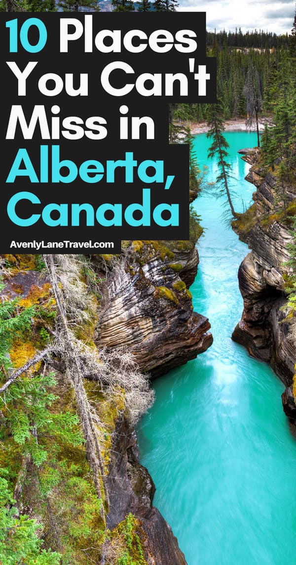 Athabasca Falls in Alberta Canada