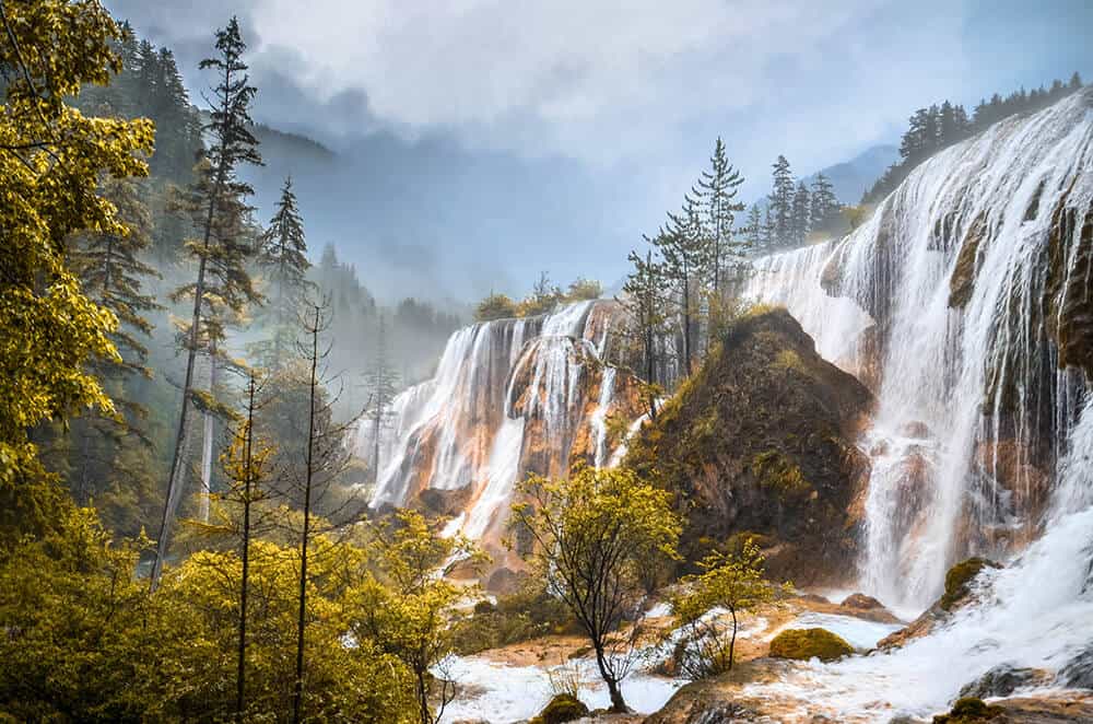 Pearl Shoal waterfall in China