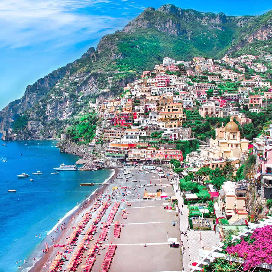 Best way to see the Almafi coast is by car. See 5 of the Italian Road Trips! 