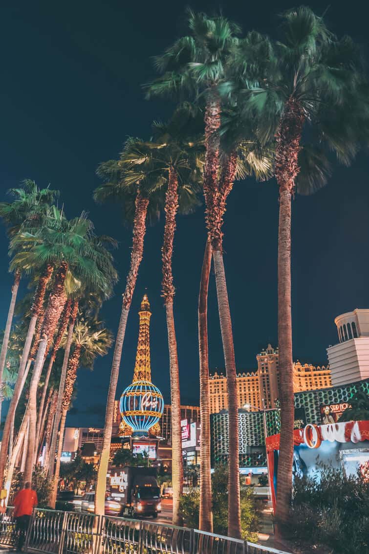 Las Vegas Strip at night.