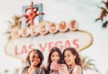 Photo spot in front of the Welcome to Las Vegas Sign. Top 10 Must do's in Vegas for First Timer's #vegas #lasvegas #travel #usatravel
