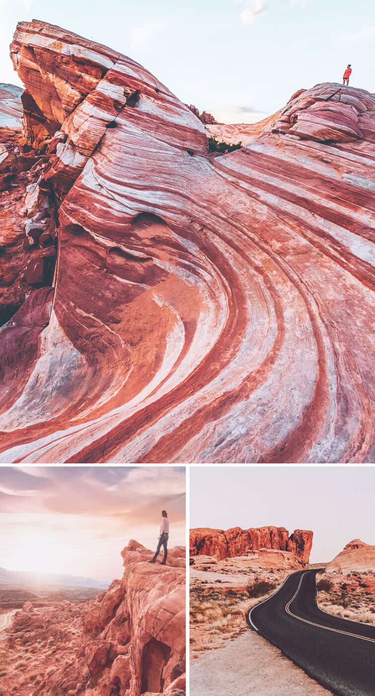 Hiking in Las Vegas. Valley of fire.