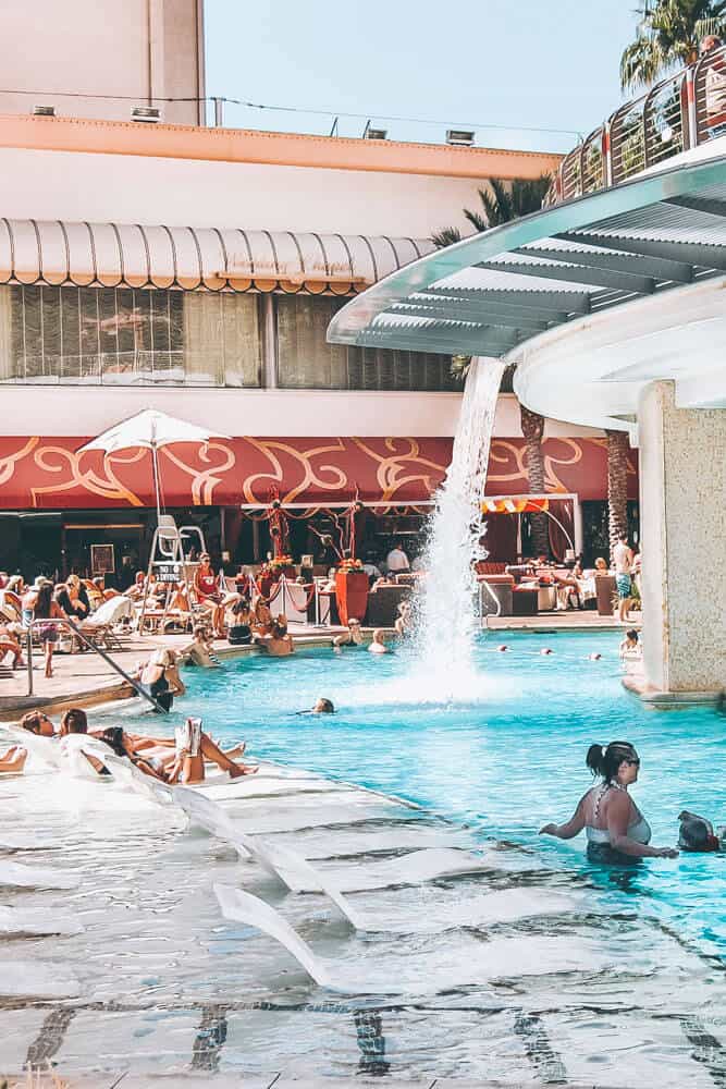 Day clubs at the pools in Las Vegas