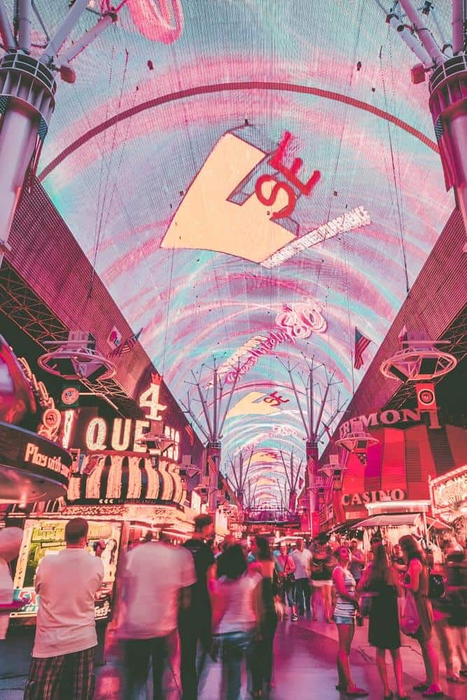 Fremont Street in downtown Las Vegas. Top 10 Must do's in Vegas for First Timer's!