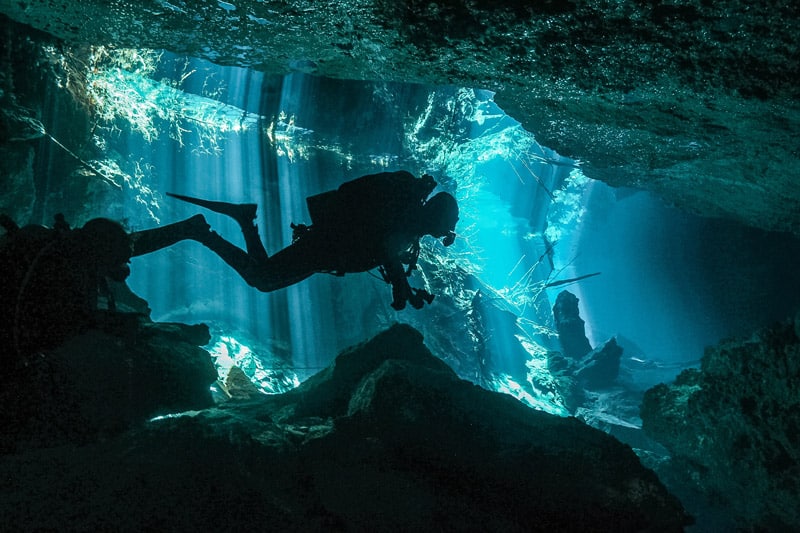 Scuba in an Underwater Museum Cancun