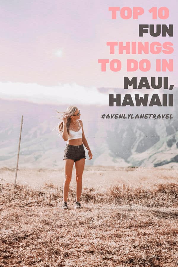 Hike to the top of Haleakala Crater in Maui! Top 10 Things to do on a Maui Vacation, Hawaii! Visit avenlylanetravel.com to explore some of the most incredible beaches, waterfalls, hikes and things to do in Maui. Need help planning your Hawaii vacation? These Hawaiian travel tips will help to make sure you don't miss the best places to see in Maui. #hawaii #maui #islands #usatravel #avenlylanetravel #avenlylane #vacation #traveltips #travelinspiration #usabucketlist