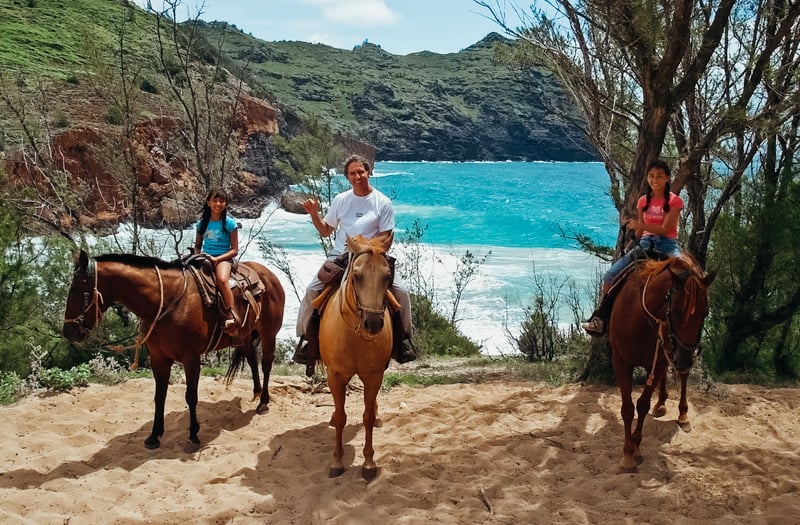 West Maui Mountain Waterfall and Ocean Tour via Horseback