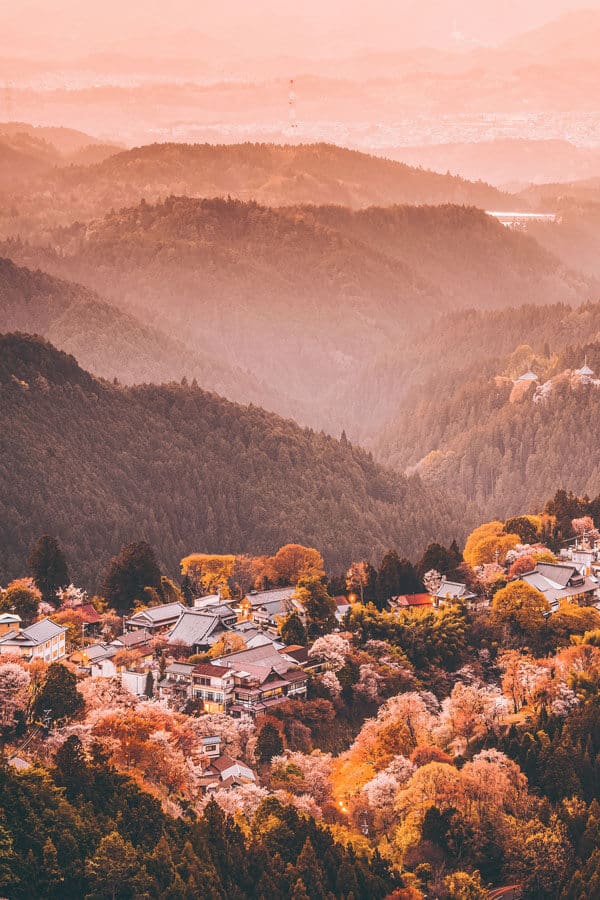  #AVENLYLANE #AVENLYLANETRAVEL The Most Beautiful Places You Have to Add to your Japan Bucket List. Yoshinoyama, Nara, Japan. This place is unbelievable! #Japan #asia #travelblog Check out these incredible places in Japan on www.avenlylane.com