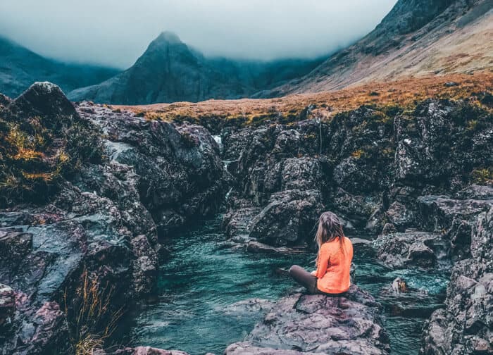 Fairy pools in Scotland