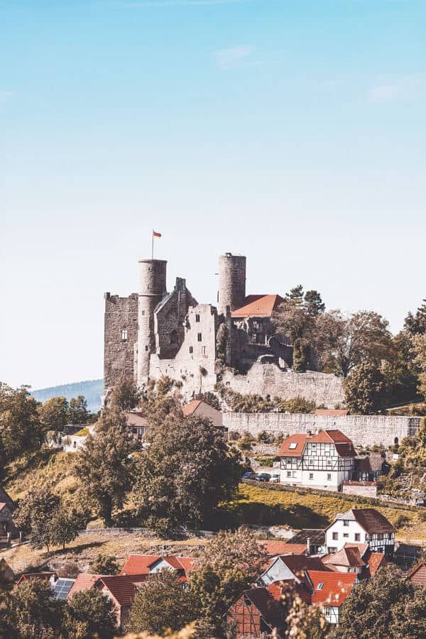 Hanstein Castle in Thuringia Germany