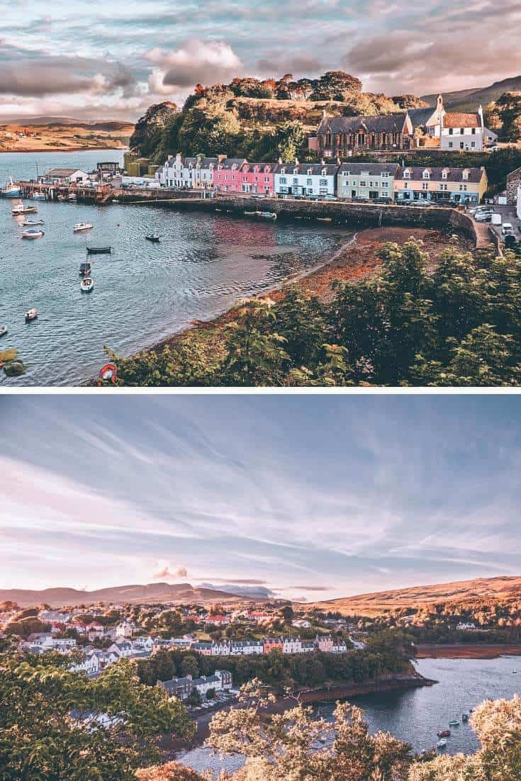 Portree Scotland in the Scottish Highlands