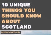 Unique Things to Know About Scotland's Culture. Are you wondering what to know about Scotland before visiting? Everyone should get a chance to experience Scotland culture. Knowing some of the unique elements before you can can help prepare you for your trip. Check it out on avenlylanetravel.com #avenylane #scotland #scottish #highlands #europe