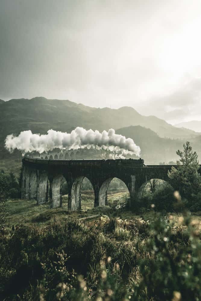 Glenfinnan Viaduct in Scotland